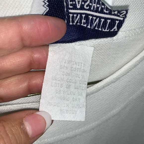 Infinity Vintage White Fish/Cruise/Coastal Embroidered Short/Top‎ set Medium - Picture 8 of 11